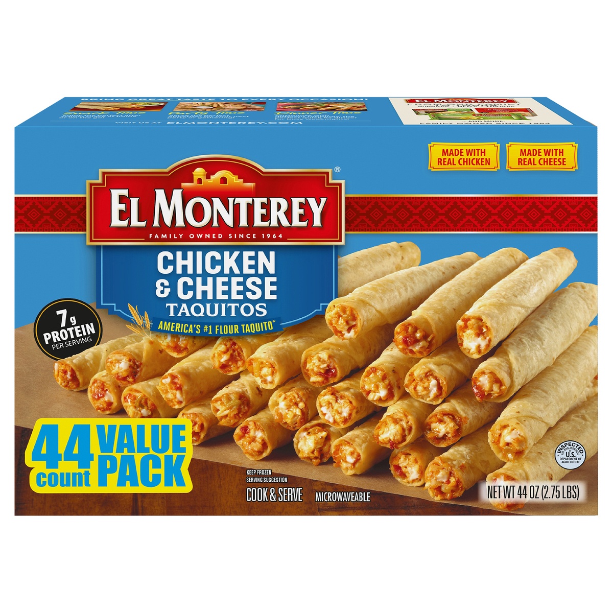 El Monterey Taquitos Chicken & Cheese 44ct, 44oz 44 ct Shipt