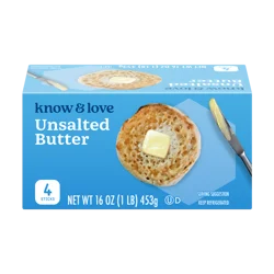 Know & Love Unsalted Butter 16Oz