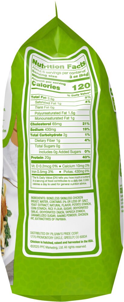 slide 2 of 5, Just BARE Fully Cooked Roasted Chicken Breast Bites, 19.2 oz