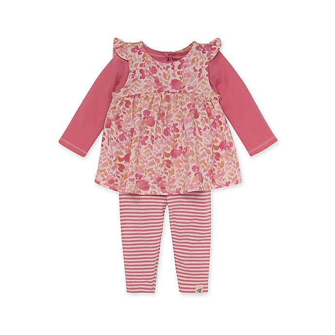 slide 2 of 2, Burt's Bees Baby Newborn Wild Floral Tunic, Bodysuit and Legging Set, 1 ct