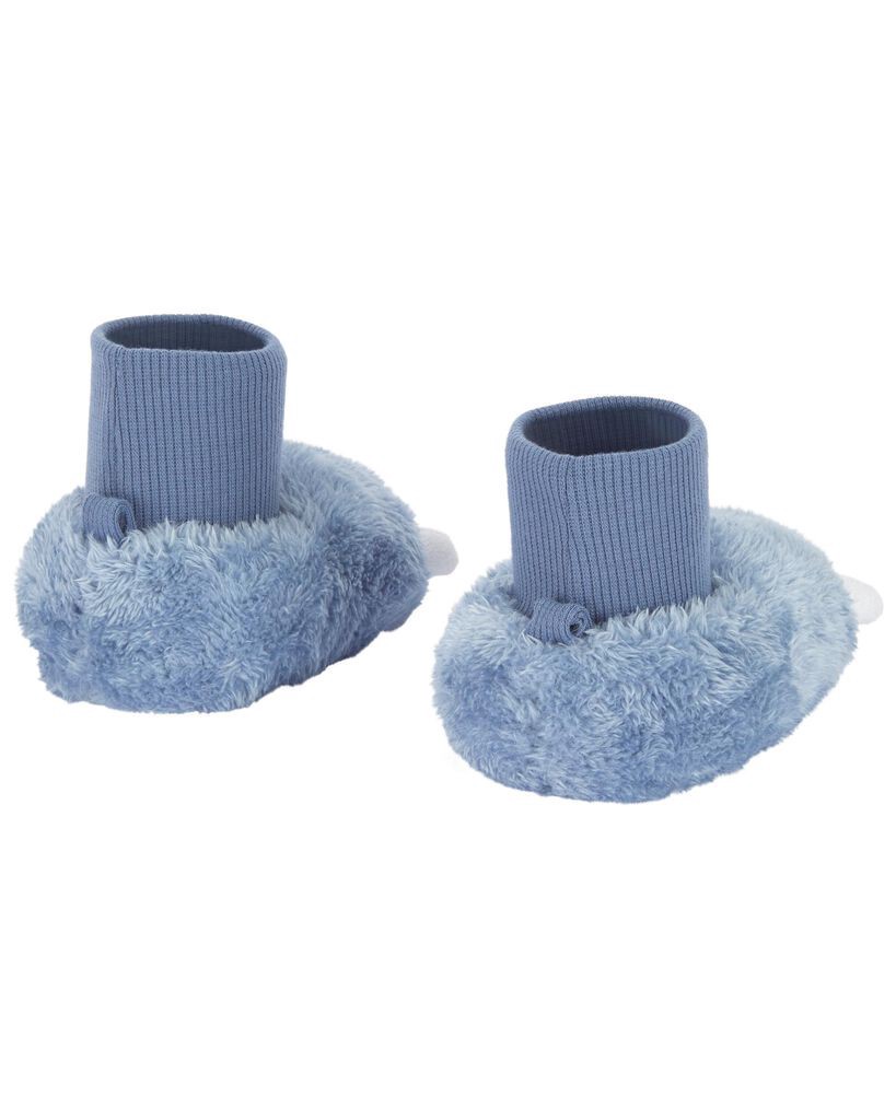 slide 2 of 2, Carter's Baby Dinosaur Soft Slippers - Blue Blue 1, 1 ct