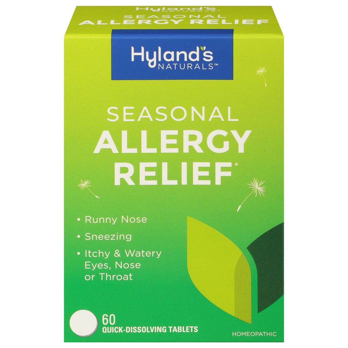 slide 1 of 9, Hyland's Naturals Seasonal Allergy Relief 60 Tablets, 60 ct