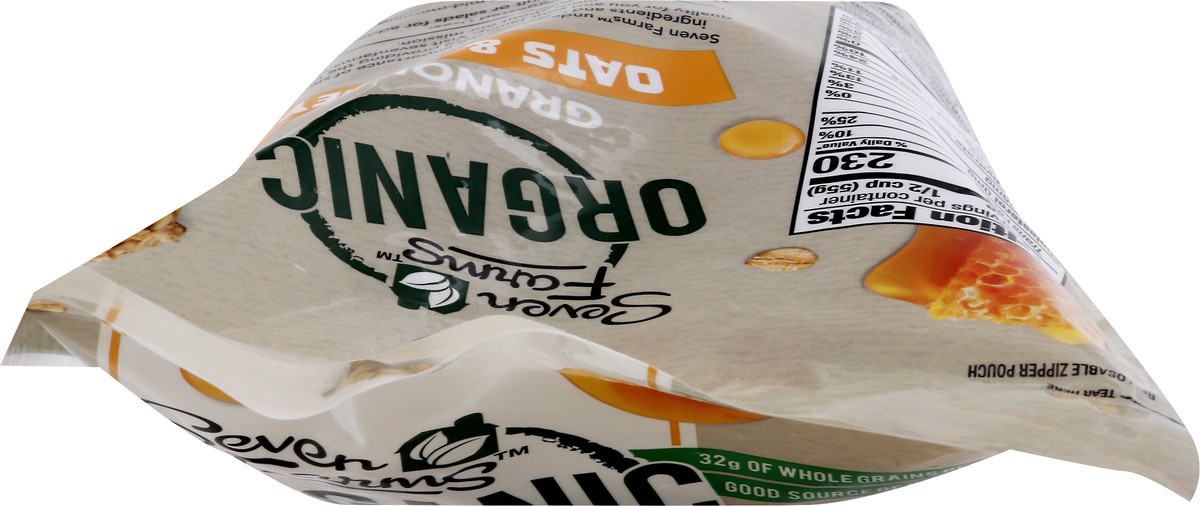 slide 8 of 12, Seven Farms Organic Oats & Honey Granola 13 oz, 13 oz