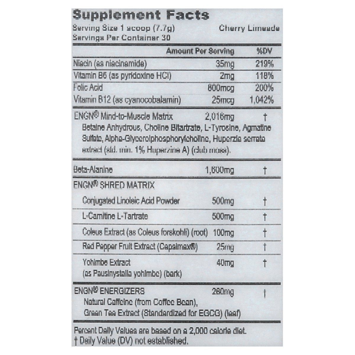 slide 7 of 12, Evlution Nutrition Engine Shred Cherry Limeade Pre-Workout Powder 8.1 oz, 8.1 oz