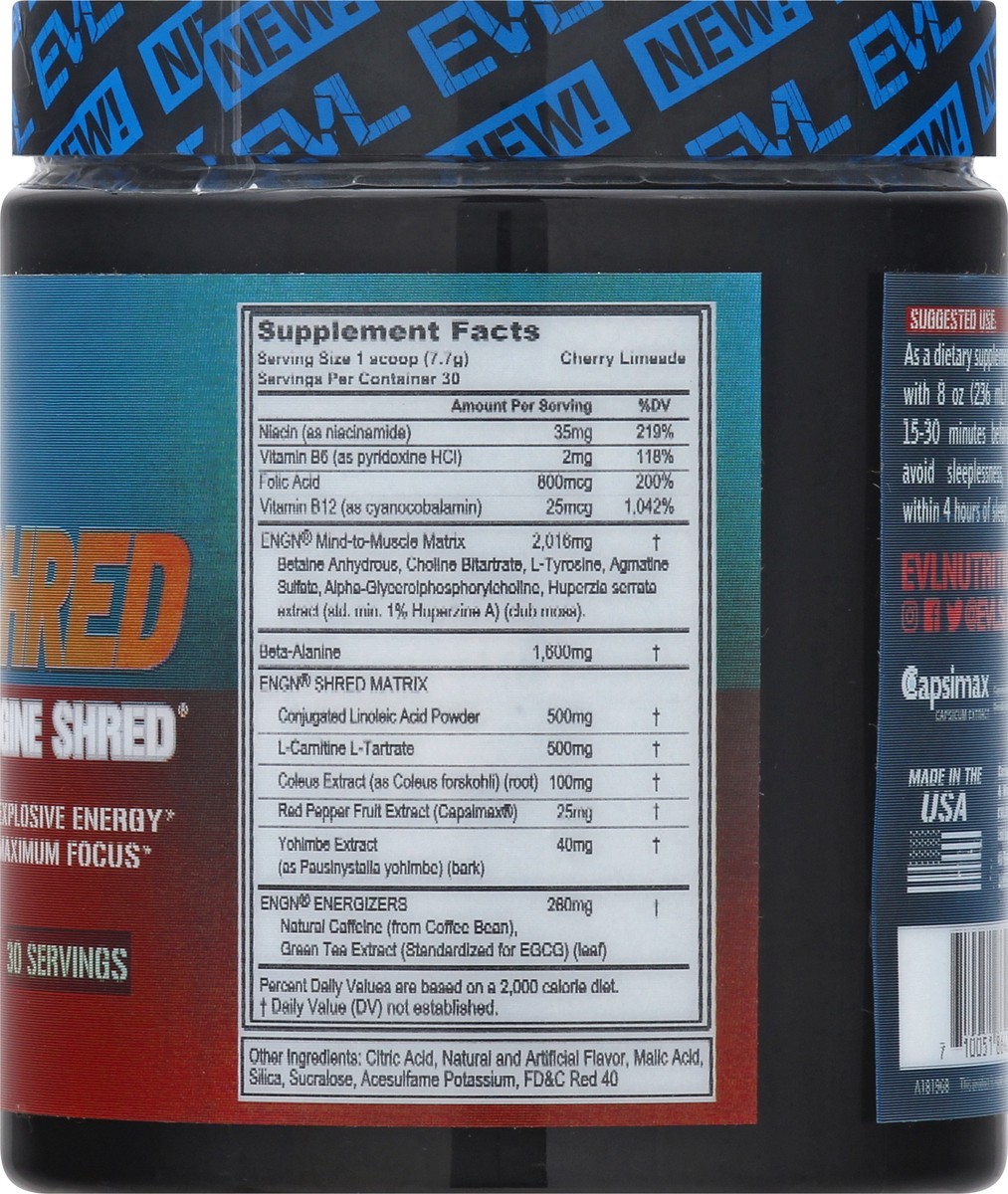 slide 3 of 12, Evlution Nutrition Engine Shred Cherry Limeade Pre-Workout Powder 8.1 oz, 8.1 oz