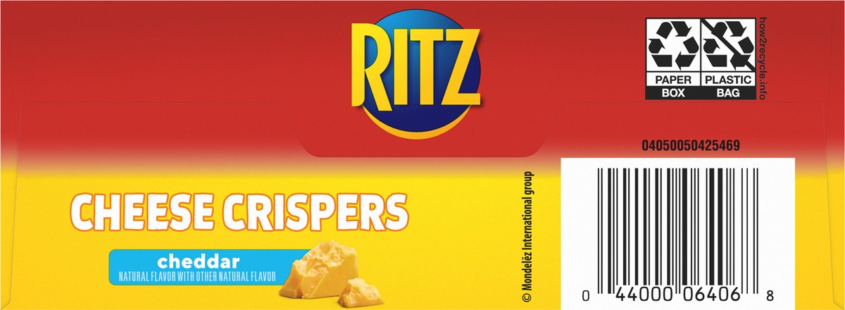 slide 4 of 8, RITZ Cheese Crispers Cheddar Chips, 7 oz, 7 oz