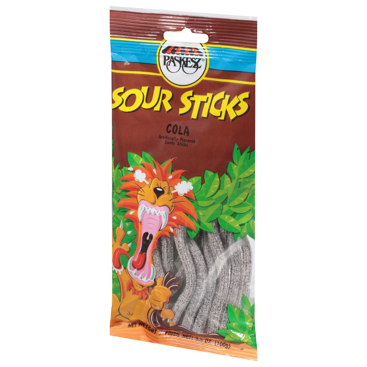 slide 3 of 12, Paskesz Sour Sticks Cola, 3.5 oz