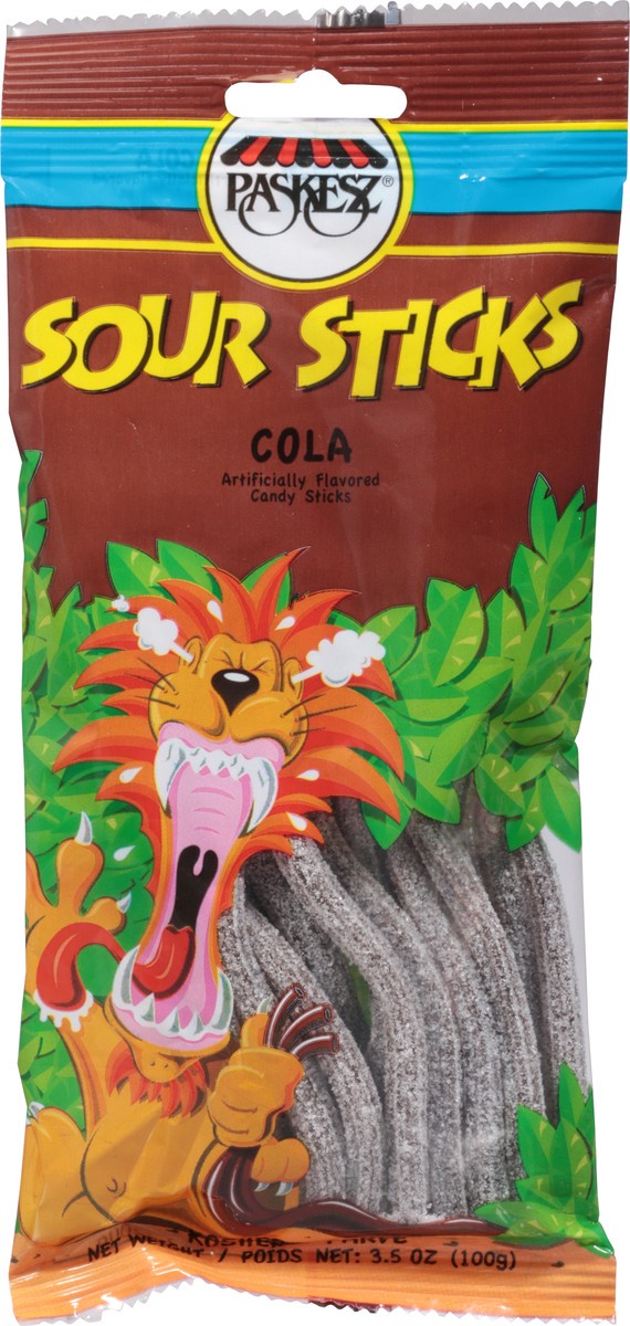 slide 10 of 12, Paskesz Sour Sticks Cola, 3.5 oz