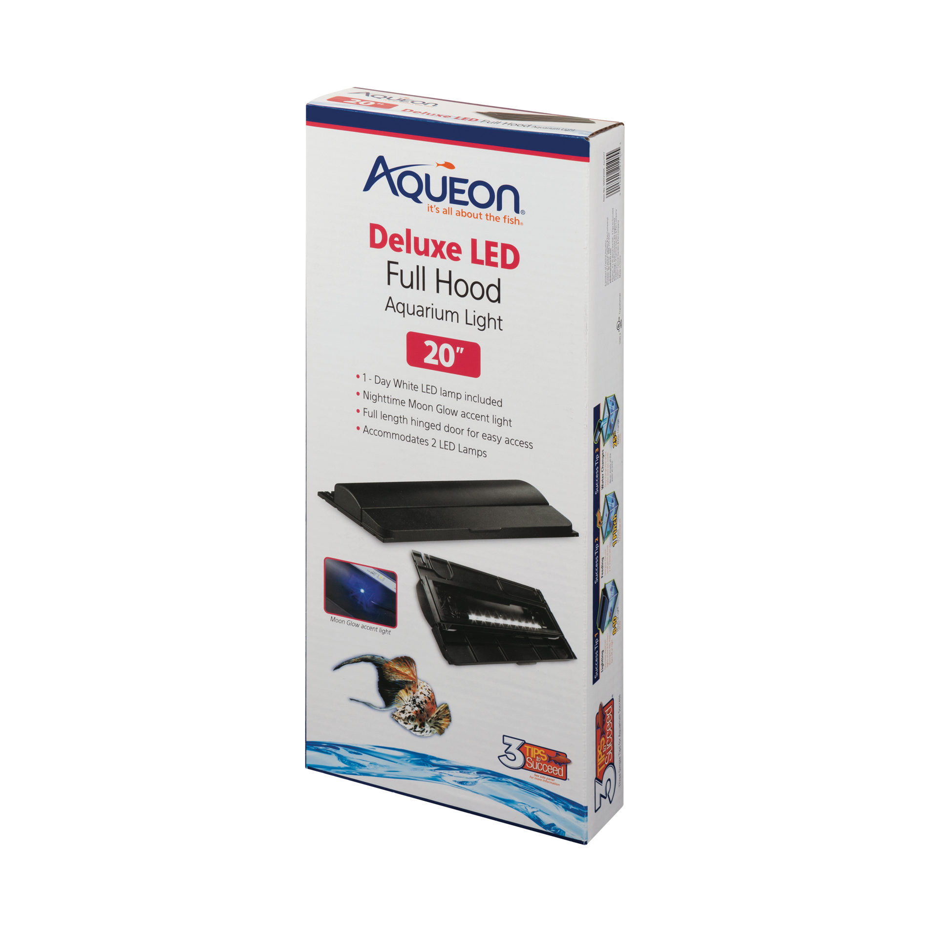 slide 1 of 9, Aqueon LED Deluxe Full Aquarium Hoods 20 Inches, 1 ct