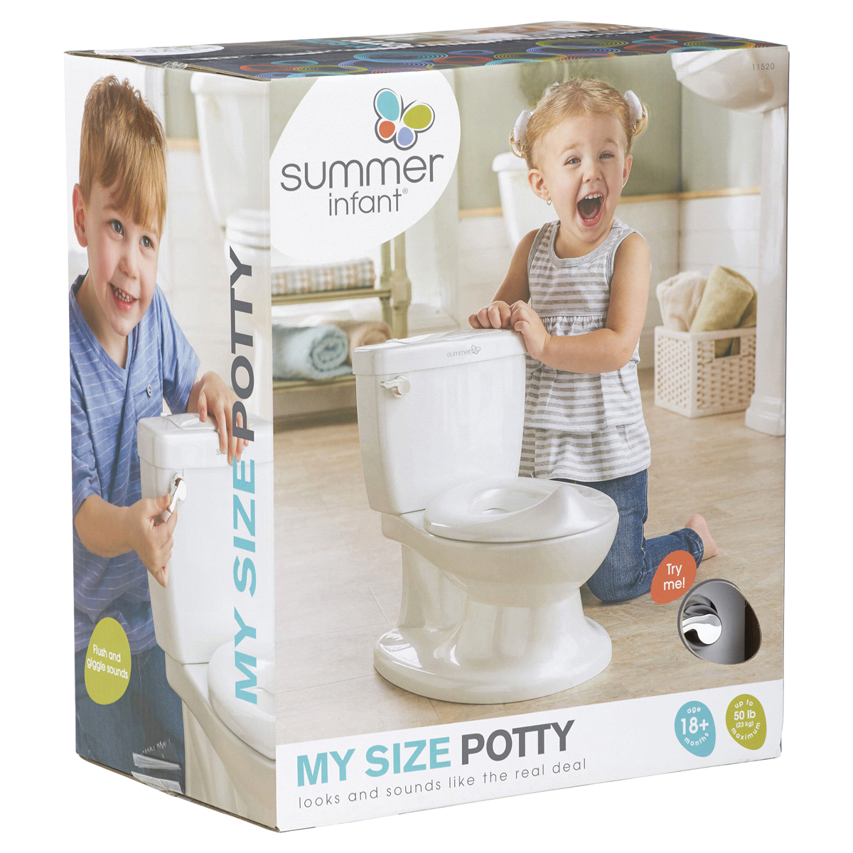 slide 14 of 16, Summer Infant Summer My Size Potty - White, 1 ct