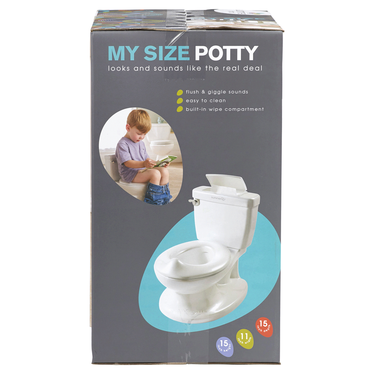 slide 8 of 16, Summer Infant Summer My Size Potty - White, 1 ct