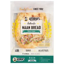 Atoria's Family Bakery Traditional Naam Bread 2 Each