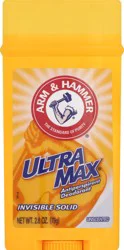 ARM & HAMMER ULTRA MAX Solid Antiperspirant Deodorant, Wide Stick, Unscented, 2.6 oz.