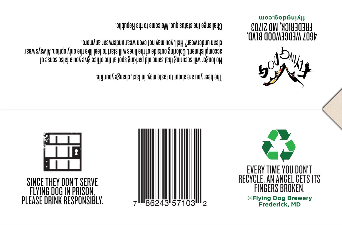 slide 4 of 6, Flying Dog Seasonal, 72 oz