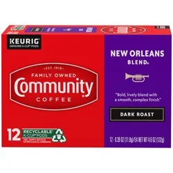 Community Coffee Coffee, Dark Roast, New Orleans Blend, K-Cup Pods