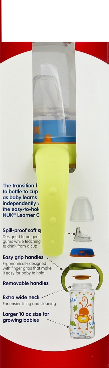 slide 3 of 4, NUK Learner Sippy Cup, 10 oz