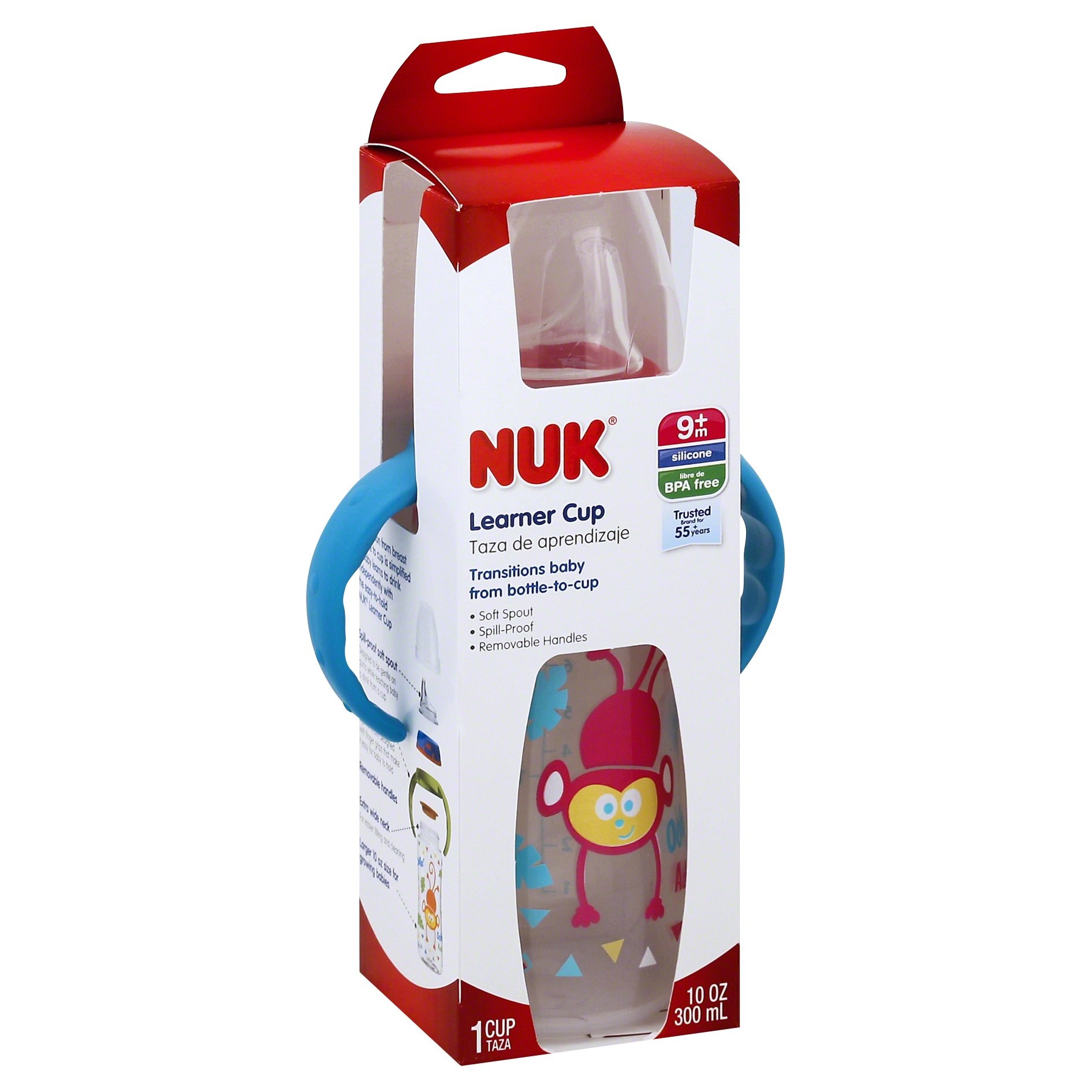 slide 1 of 4, NUK Learner Sippy Cup, 10 oz