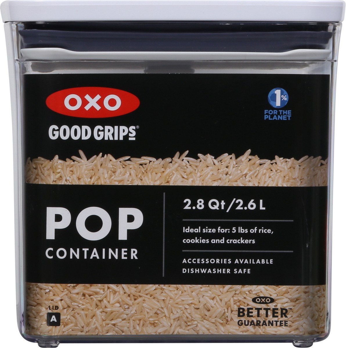 slide 7 of 9, OXO Good Grips 2.8 Quart Lid A Pop Container 1 ea, 1 ct