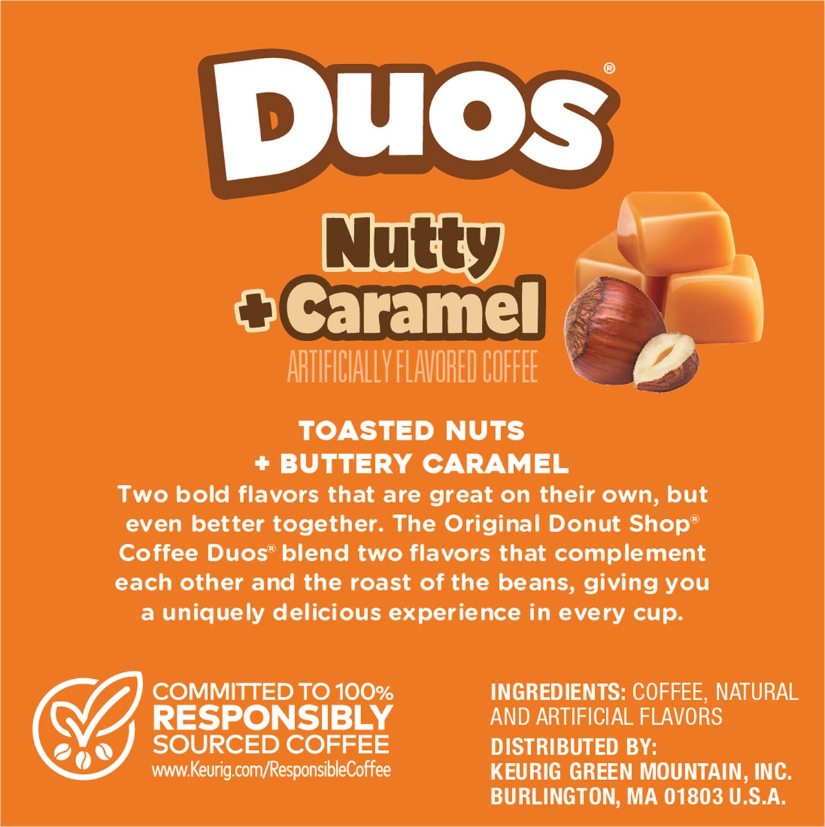 slide 4 of 11, The Original Donut Shop Duos Nutty + Caramel Keurig Single-Serve K-Cup Pods, Light Roast Coffee- 10 ct, 10 ct
