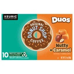 The Original Donut Shop Duos Nutty + Caramel Keurig Single-Serve K-Cup Pods, Light Roast Coffee- 10 ct