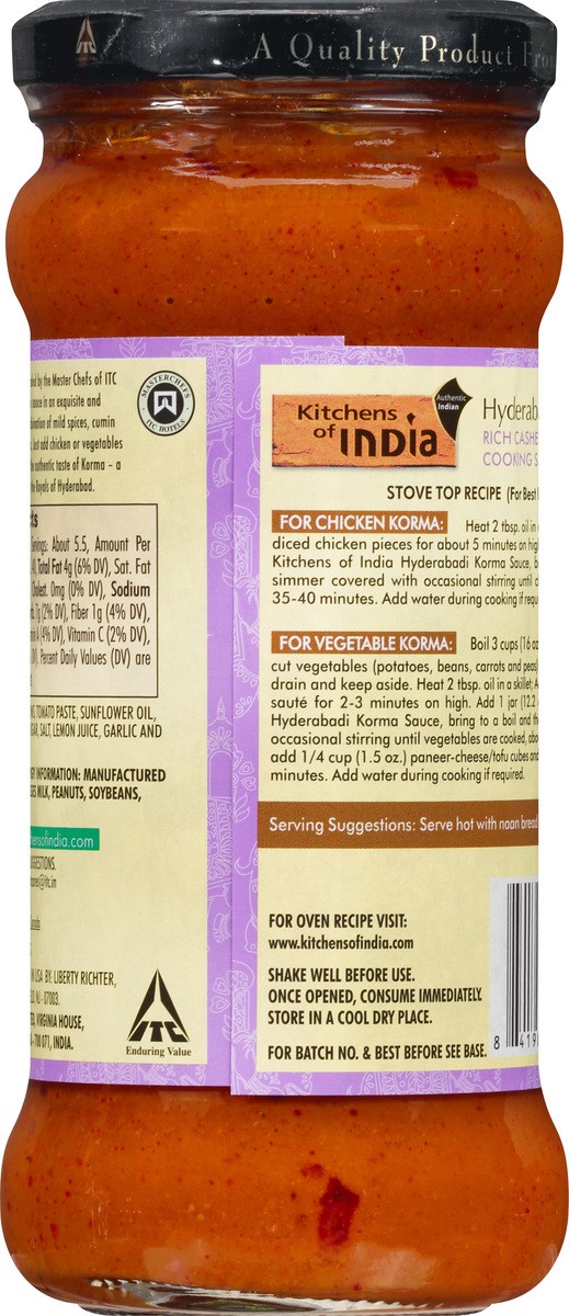 slide 5 of 13, Kitchens Of India Cashew Cumin Cooking Sauce, 12.2 oz