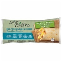 slide 1 of 8, Artisan Bistro Egg Pork Sausage & Cheese Breakfast Burrito, 5.5 oz