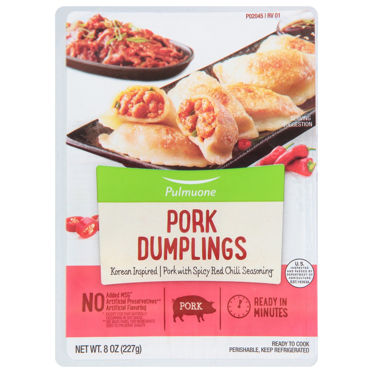 slide 1 of 11, Pulmuone Korean Inspired Pork Dumpling, 8 oz