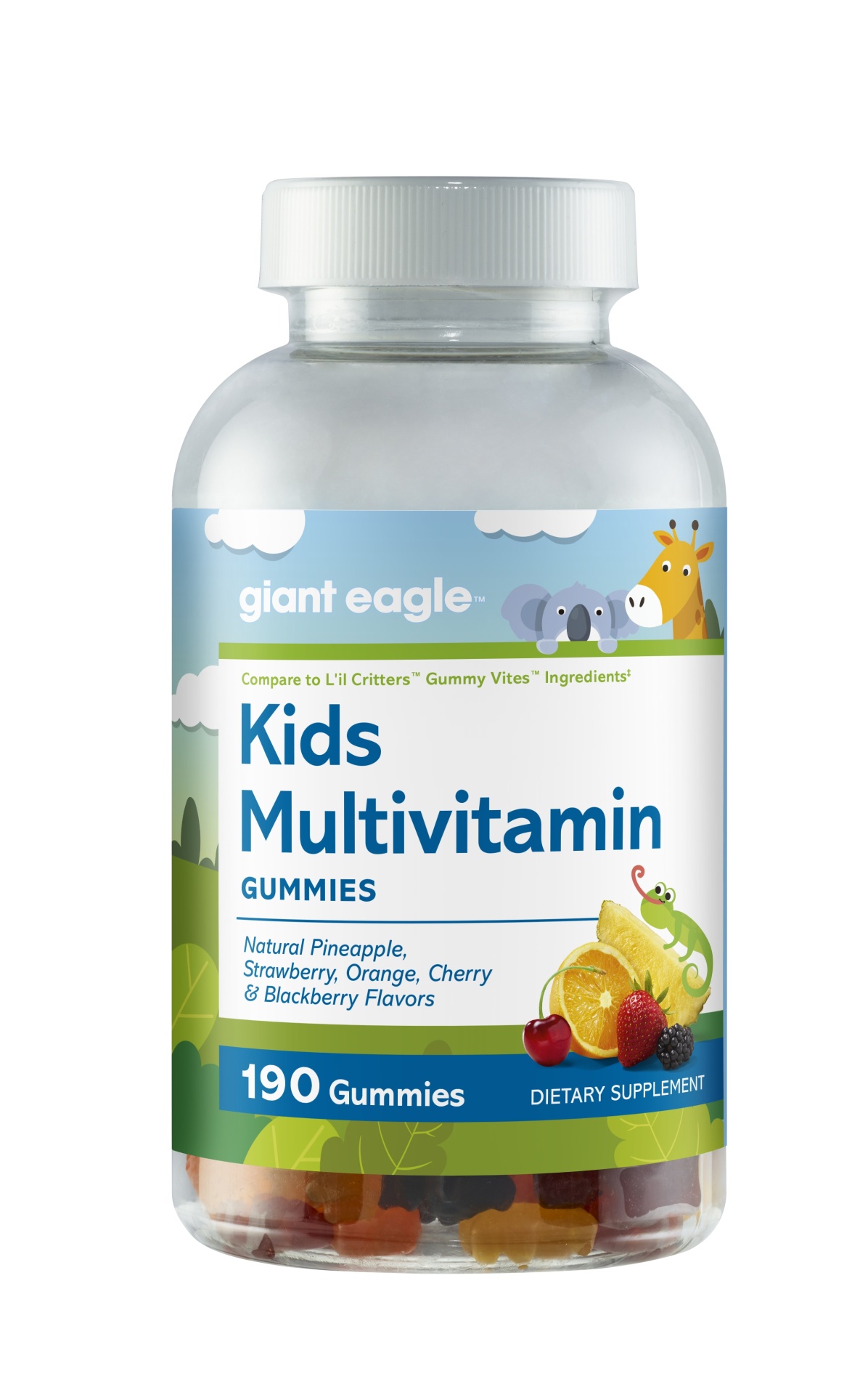 slide 1 of 1, Giant Eagle Kids Multivitamin Gummies, 190 bc
