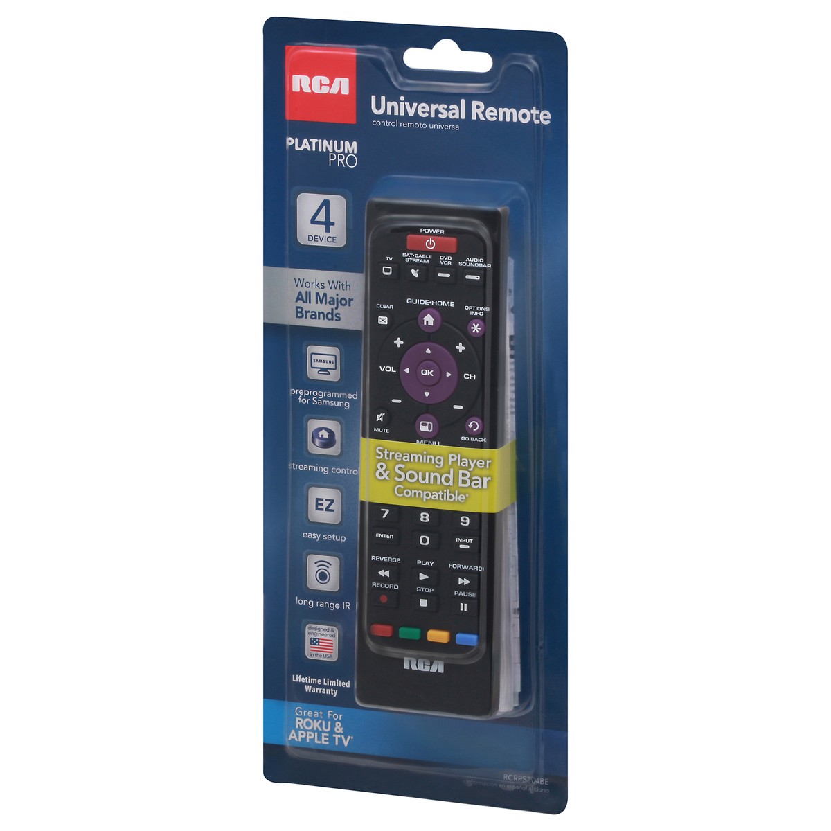 slide 3 of 9, RCA PlatinumPro 4-Device Universal Streaming Remote, 1 ct
