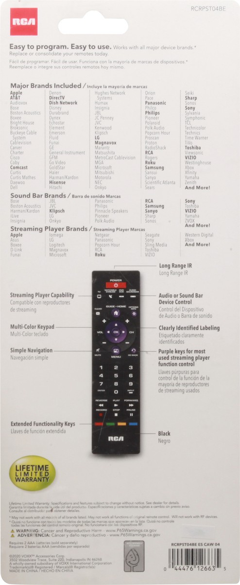 slide 5 of 9, RCA PlatinumPro 4-Device Universal Streaming Remote, 1 ct