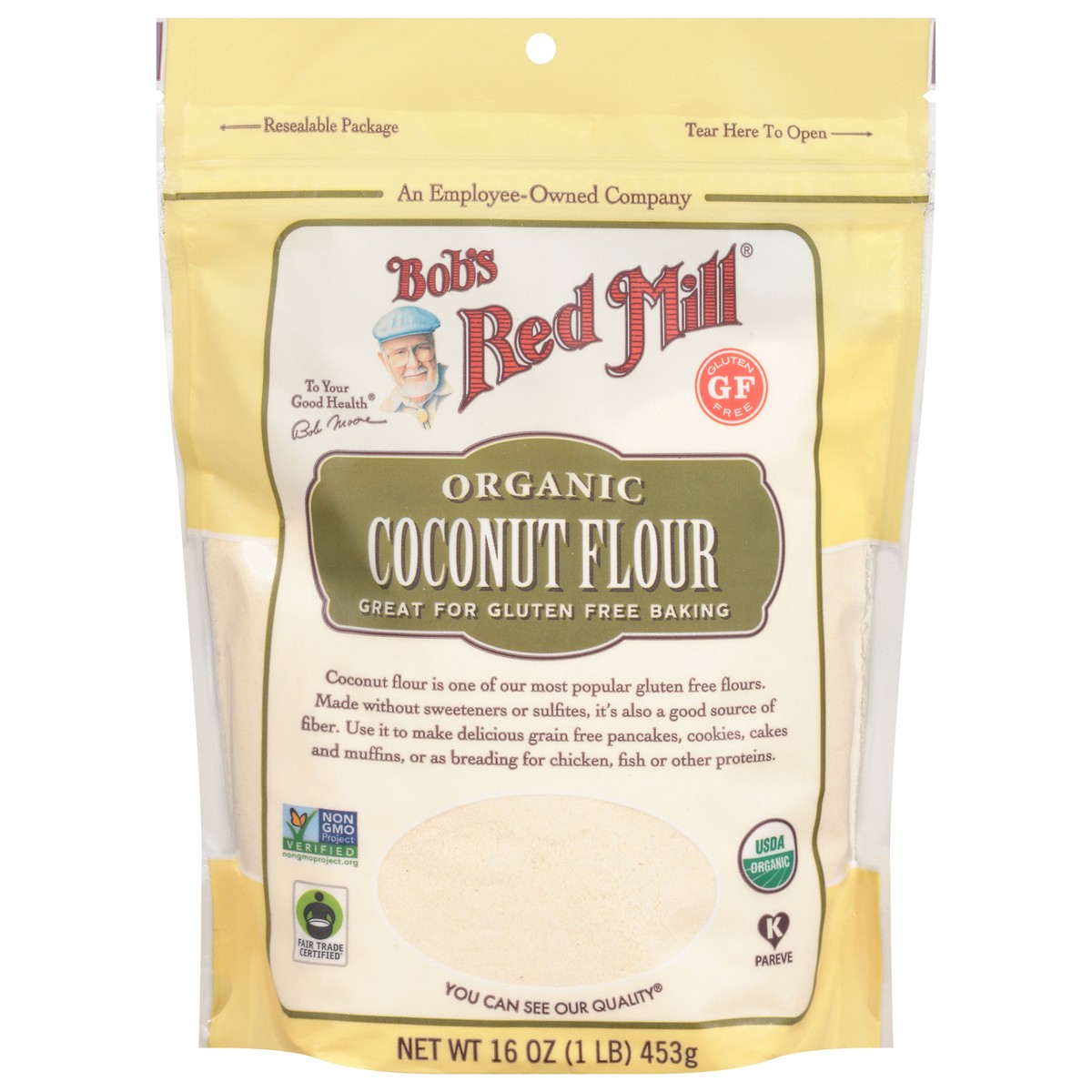 slide 1 of 12, Bob's Red Mill Organic Coconut Flour 16 oz, 16 oz