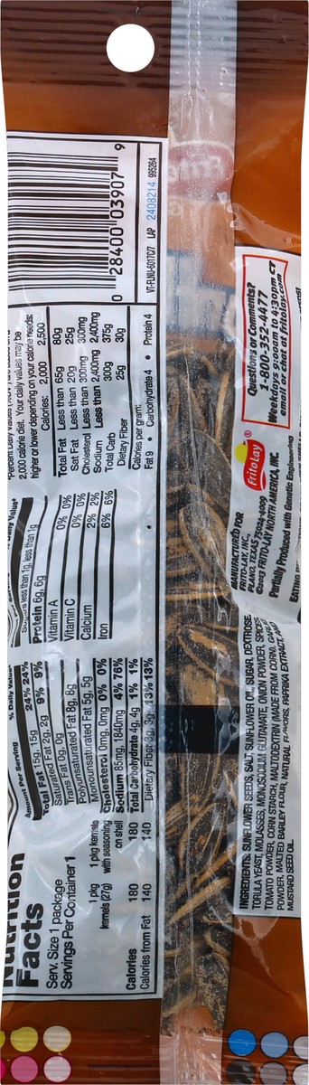 slide 6 of 6, Frito-Lay Sunflower Seeds, BBQ Flavored, 1.875 oz