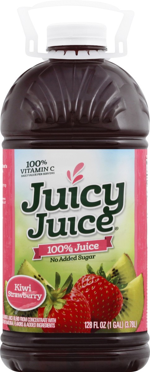 slide 8 of 13, Juicy Juice 100% Juice, Kiwi Strawberry, 128 Fl Oz Bottle, 128 fl oz