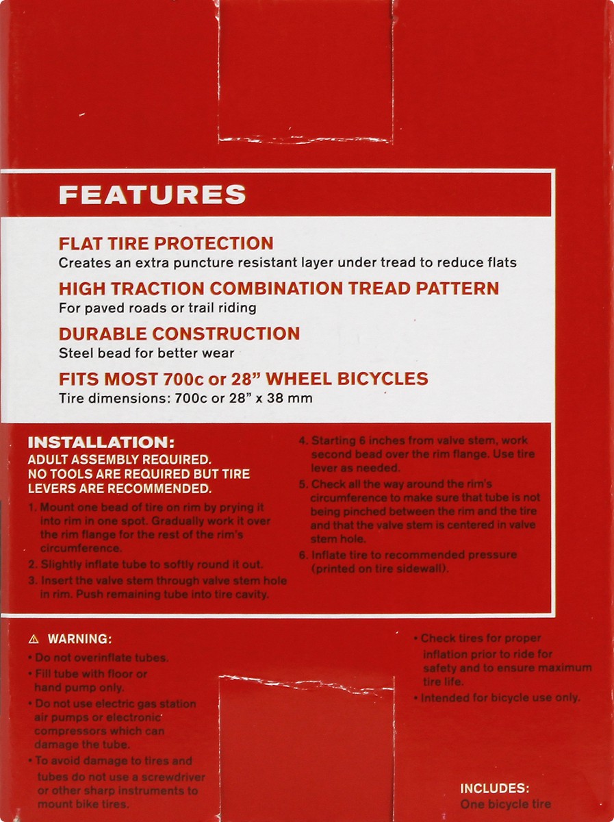 slide 9 of 9, Schwinn Comfort/Hybrid Tire 1 ea, 1 ct