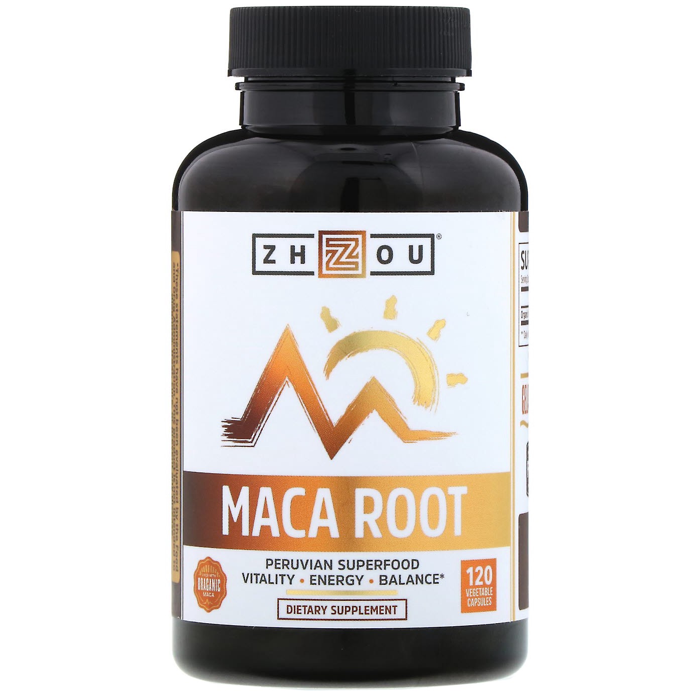 slide 1 of 1, Zhou Organic Maca Root Superfood, 120 ct
