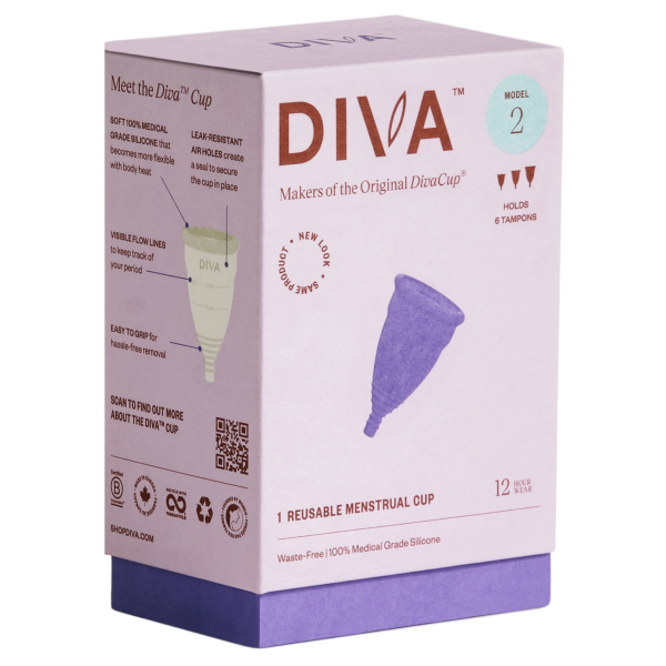 slide 2 of 10, DivaCup Menstrual Cup, Two, 1 ct