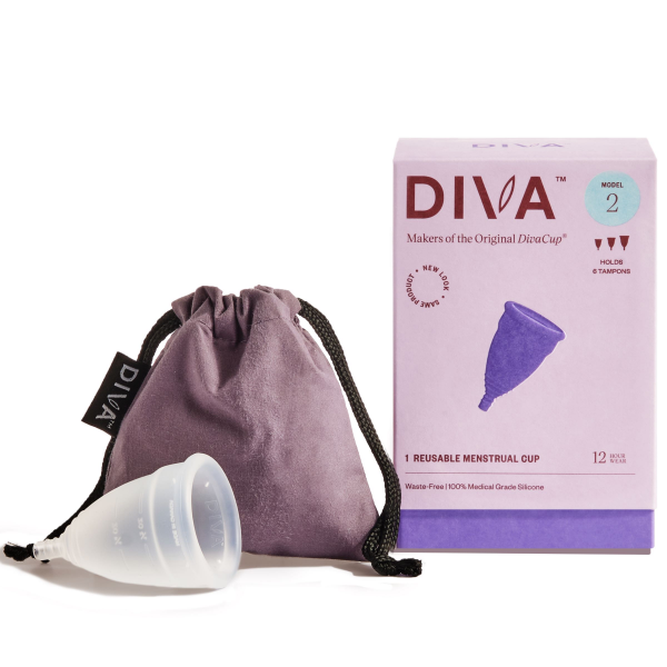 slide 8 of 10, DivaCup Menstrual Cup, Two, 1 ct