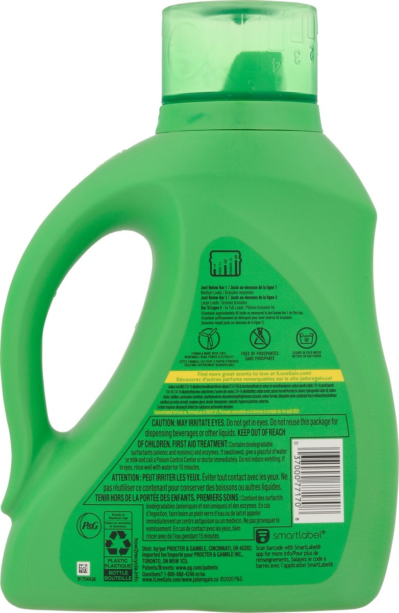 slide 5 of 10, Gain +Aroma Boost Moonlight Breeze Detergent 65 fl oz, 65 fl oz