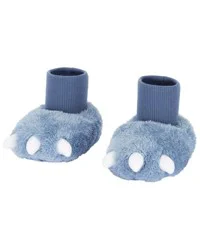 Carter's Baby Dinosaur Soft Slippers - Blue, Size 4