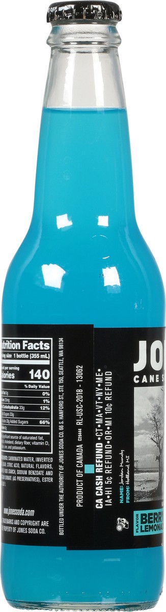 slide 2 of 9, Jones Berry Lemonade Cane Sugar Soda - 12 fl oz, 12 fl oz