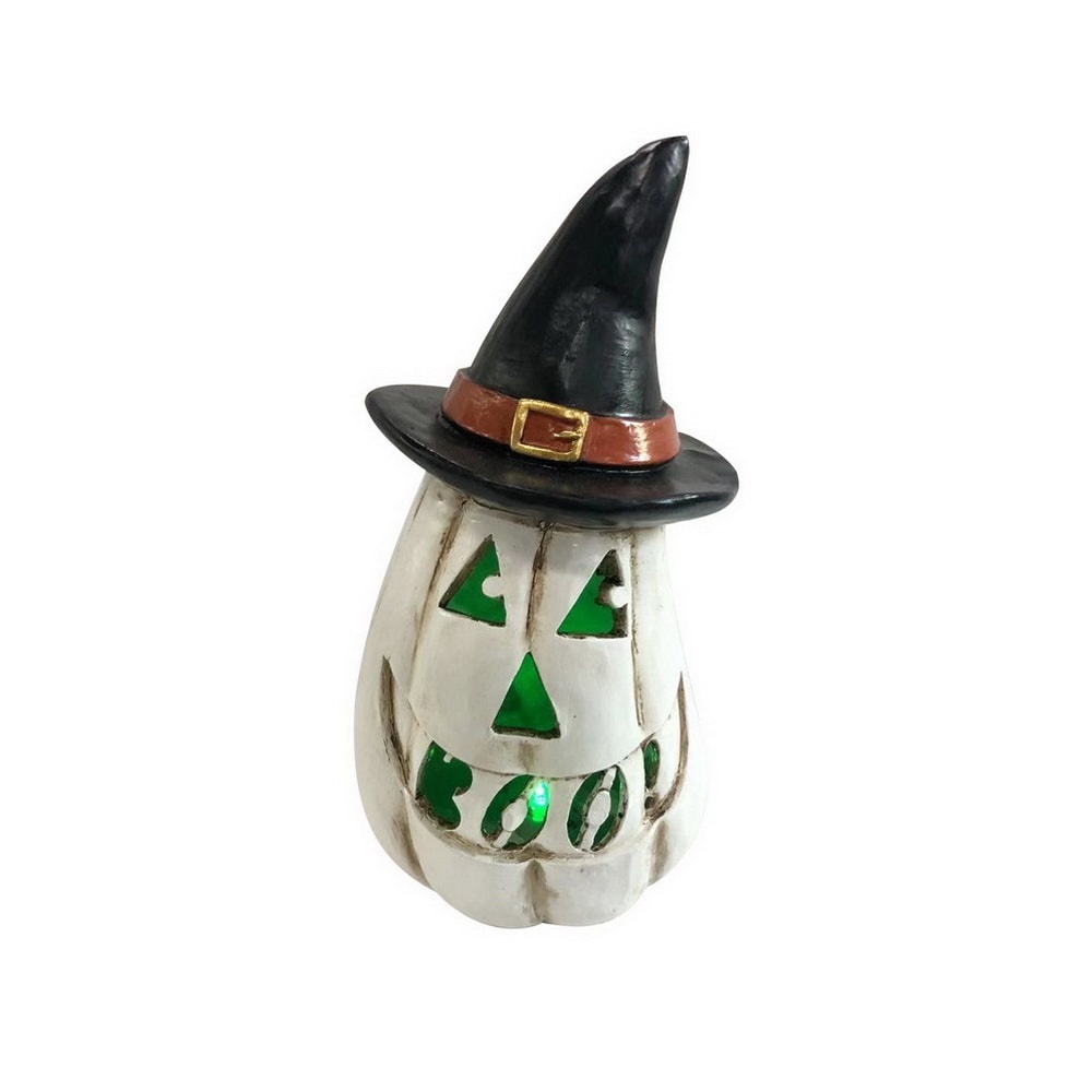 slide 1 of 1, Holiday Home Poly Pumpkin With Led Lights, 1 ct