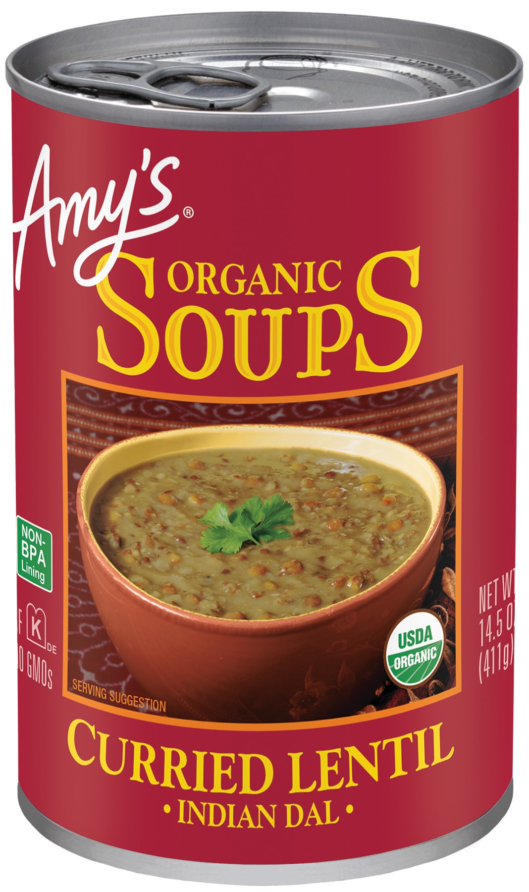 slide 1 of 7, Amy's Kitchen Curried Lentil Soup, 14.5 oz