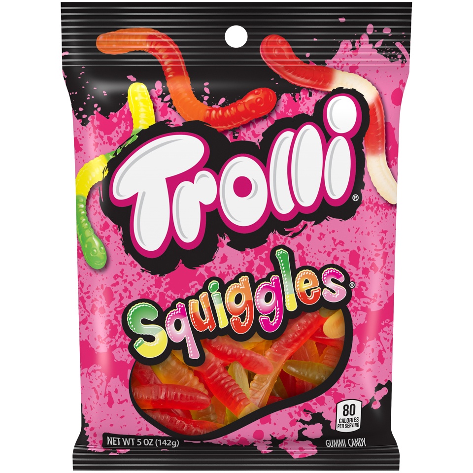 slide 1 of 8, Trolli Squiggles, 5 oz