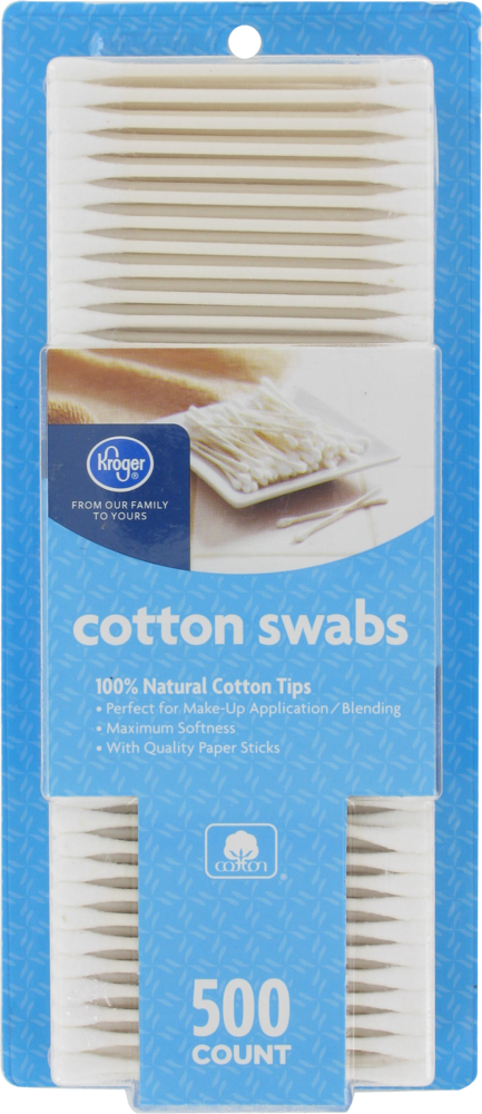 slide 1 of 1, Kroger Cotton Swabs, 500 ct