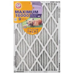 Arm & Hammer Maximum 16000 MERV 11 Allergen Air Filter Plus Odor Reduction 1 ea