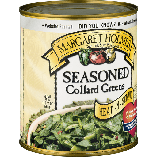 slide 3 of 9, Margaret Holmes Seasoned Collards, 27 oz