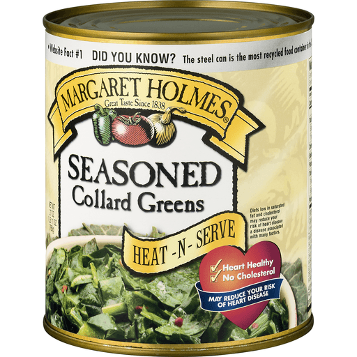 slide 5 of 9, Margaret Holmes Seasoned Collards, 27 oz