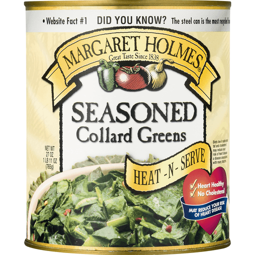 slide 2 of 9, Margaret Holmes Seasoned Collards, 27 oz