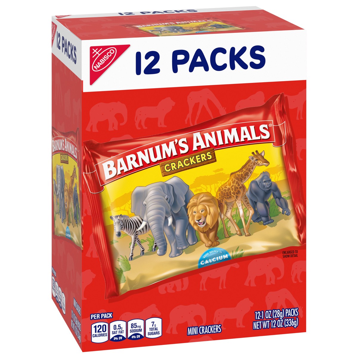 slide 3 of 9, Barnum's Animals Crackers Mini 12 - 1 oz Packs, 12 ct