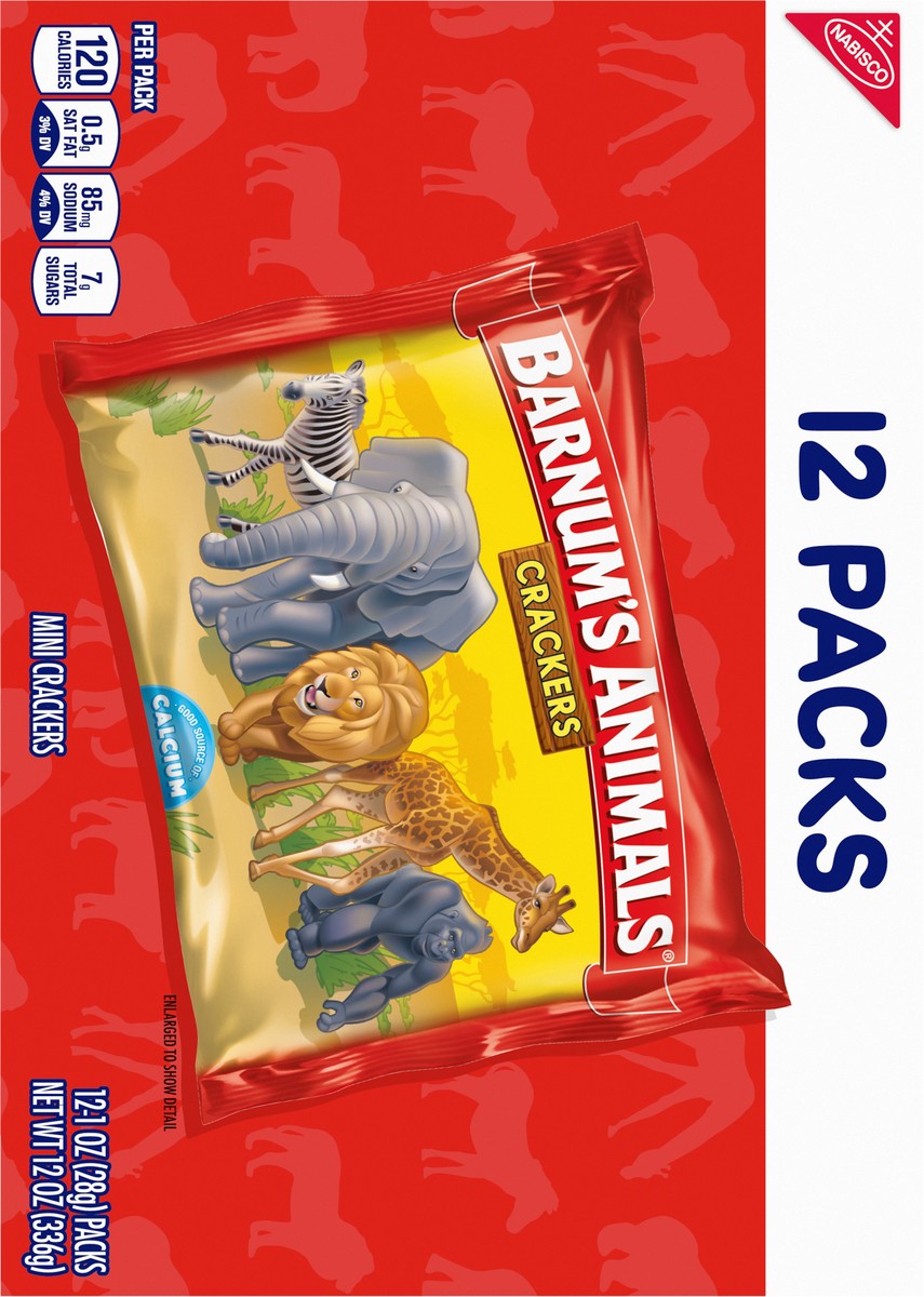 slide 9 of 9, Barnum's Animals Crackers Mini 12 - 1 oz Packs, 12 ct